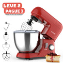 [Leve 2 Pague 1] Batedeira Elétrica Multiuso ChefMax Inox 6 Velocidades + BRINDE: Fruteira Giratória 4 Andares