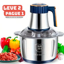 [Leve 2 Pague 1] Moedor Elétrico Multiuso TurboChef Inox 5 em 1 + BRINDE: Dispenser Giratório Automático